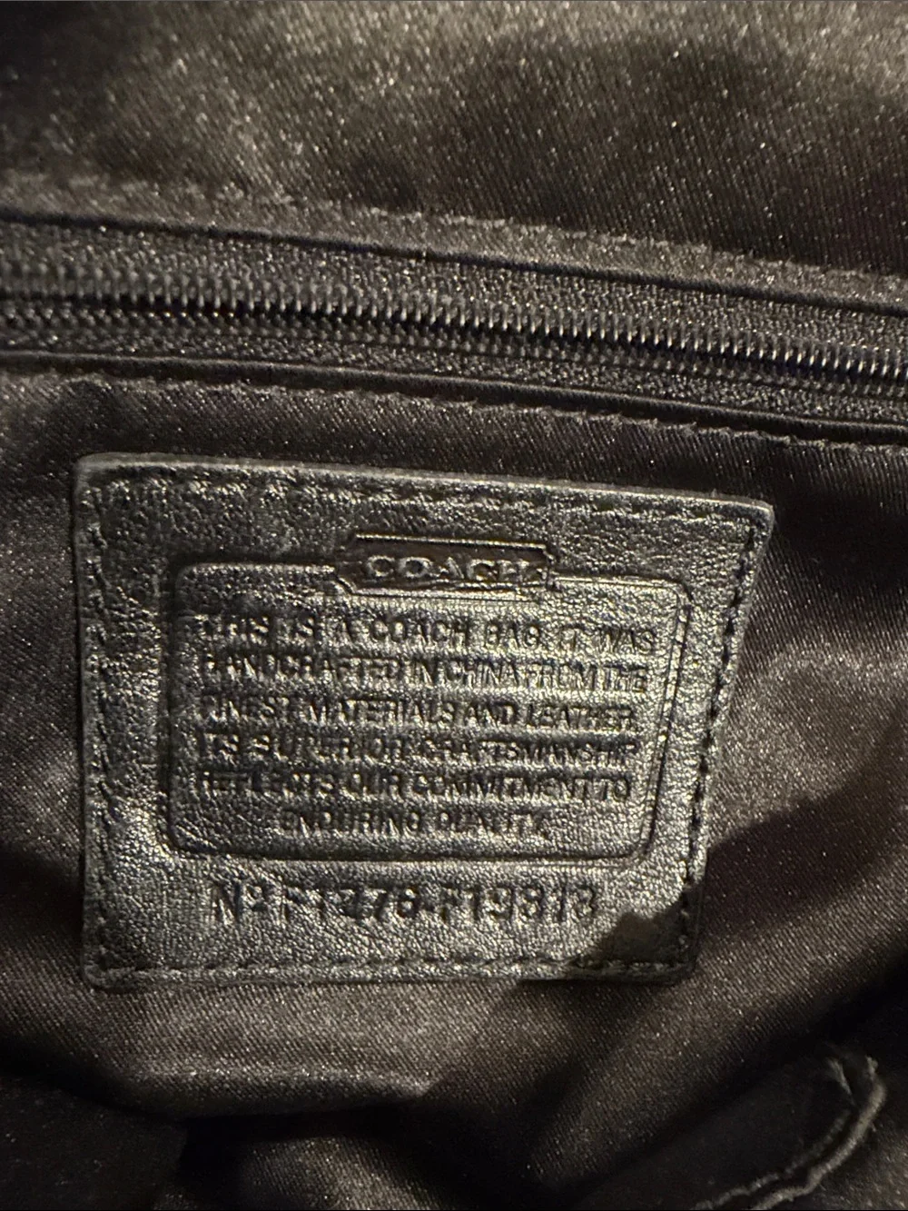 Coach Black Patent Leather Tote with Signature Jacquard
